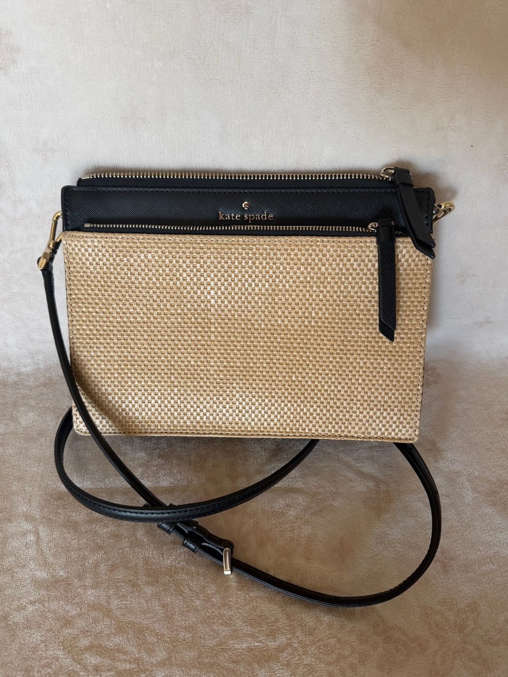 NWOT: Kate Spade New York Cameron Street Straw Clarise crossbody bag
